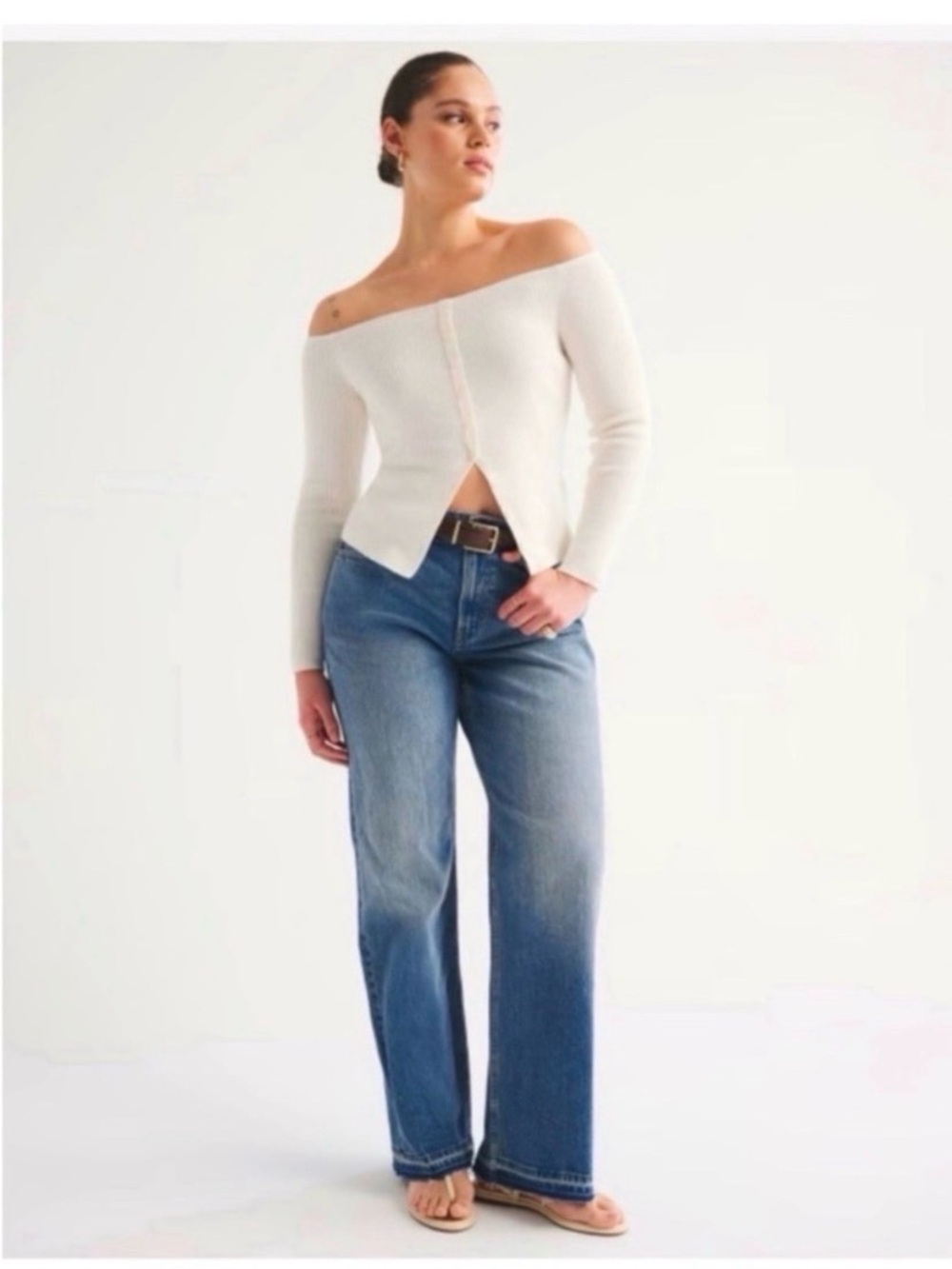 ABERCROMBIE & FITCH 90’s Relaxed High Rise Jeans Size 30 NEW! - Picture 4 of 10